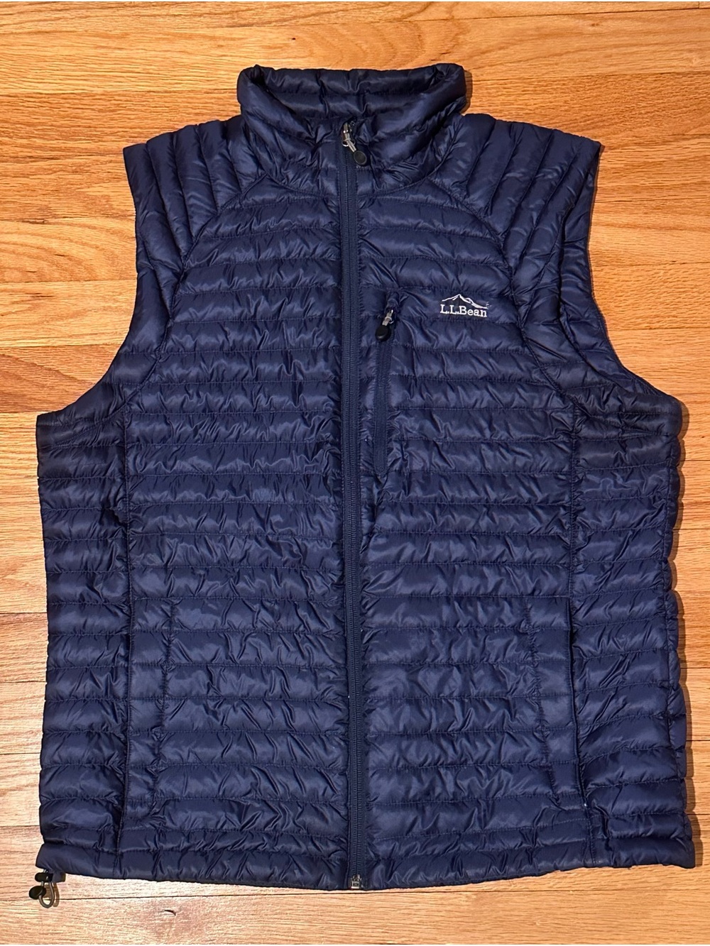 L.L. Bean Men’s Navy Quilted Packable Down Puffer Vest